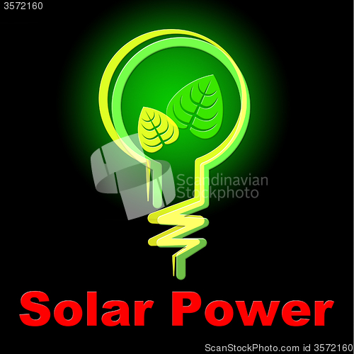 Image of Solar Power Represents Alternative Energy And Countryside