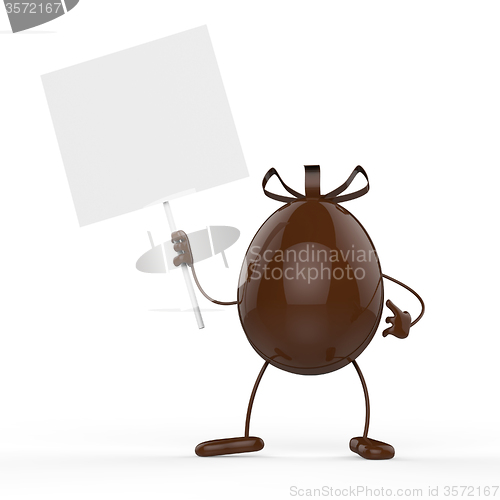 Image of Easter Egg Means Empty Space And Blank