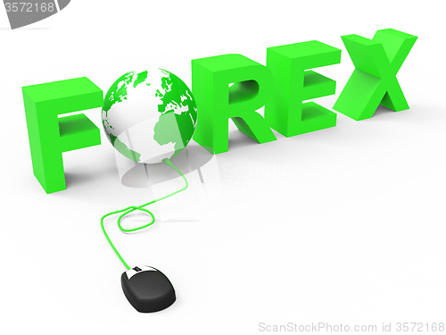 Image of Forex Internet Means World Wide Web And Earth