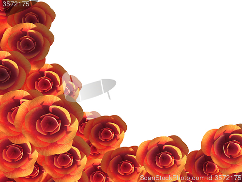 Image of Copyspace Roses Represents Romance Bloom And Copy-Space