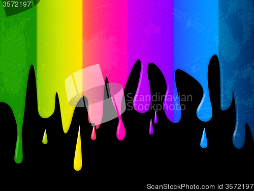 Image of Paint Color Means Blank Space And Colorful