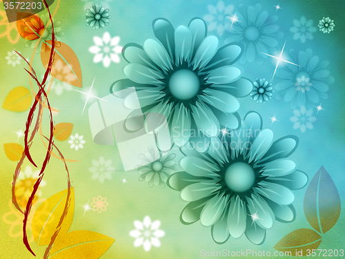 Image of Nature Background Represents Floral Petals And Bloom