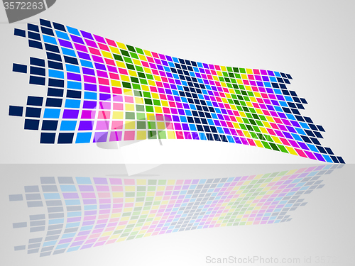 Image of Squares Pattern Represents Colour Colors And Artistic