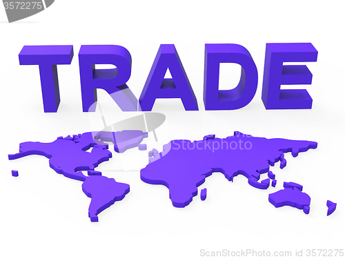 Image of Global Trade Represents Planet Earth And Purchase