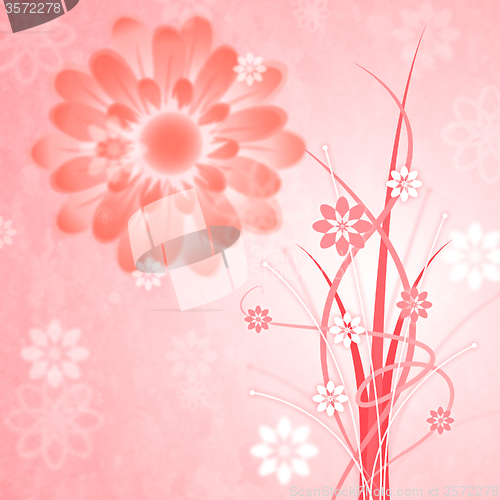 Image of Background Pink Shows Bloom Petal And Blooming