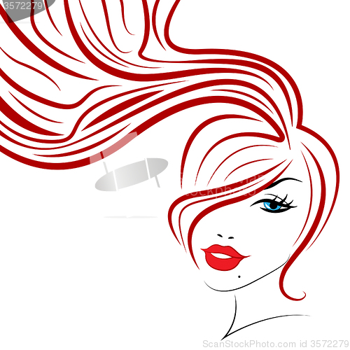 Image of Beauty Hair Indicates Good Looking And Adult