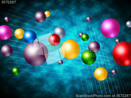 Image of Explosion Colourful Means Bubble Explosive And Spherical