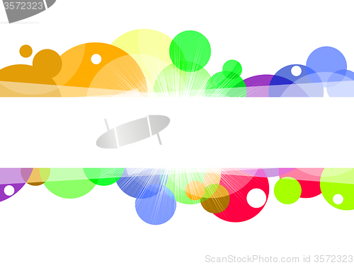 Image of Copyspace Background Indicates Colourful Colorful And Bubble