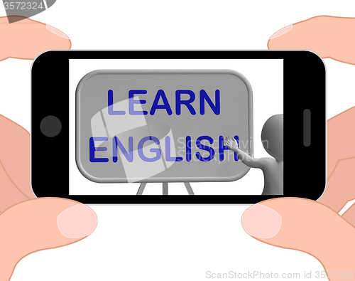 Image of Learn English Phone Means Language Learning And Esol