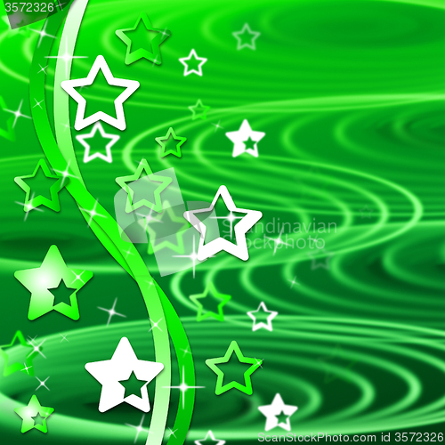 Image of Green Swirl Means Backgrounds Abstract And Template