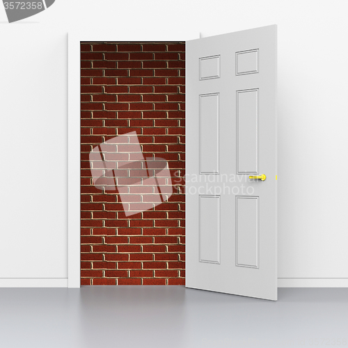 Image of Doors Doorway Shows Overcome Problems And Barrier