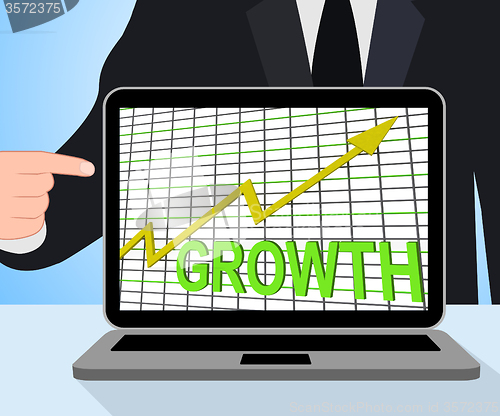 Image of Growth Graph Chart Displays Increase Sales Profit