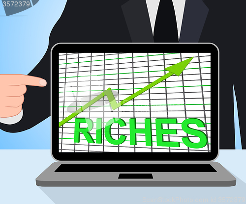 Image of Riches Chart Graph Displays Increase Cash Wealth Revenue