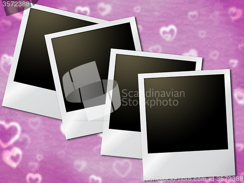 Image of Photo Frames Shows Text Space And Copyspace