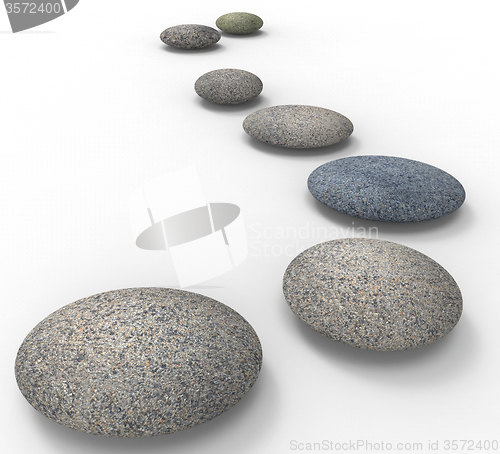 Image of Spa Stones Indicates Love Not War And Balance