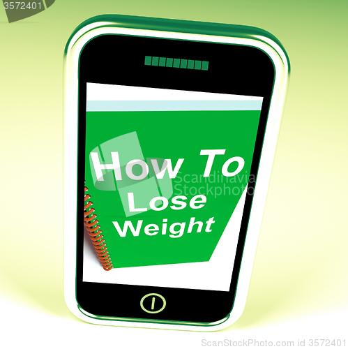Image of How to Lose Weight on Phone Shows Strategy for Weight loss