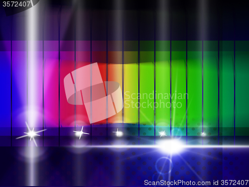 Image of Color Glow Indicates Colorful Background And Chromatic