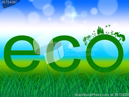 Image of Nature Word Indicates Go Green And Earth