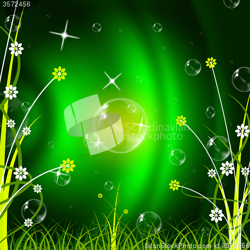 Image of Glow Floral Shows Blank Space And Abstract