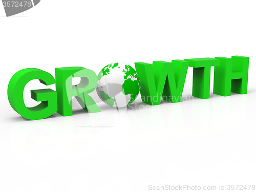 Image of Financial Growth Means Expansion Development And Growing