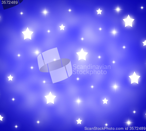 Image of Stars Background Shows Night Time And Midnight