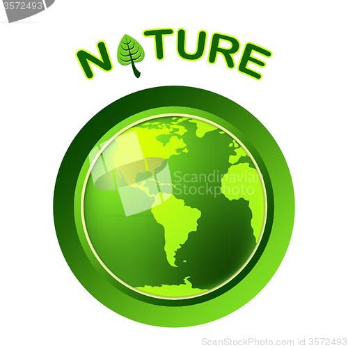 Image of Globe Natural Shows Globalize Earth And Worldwide