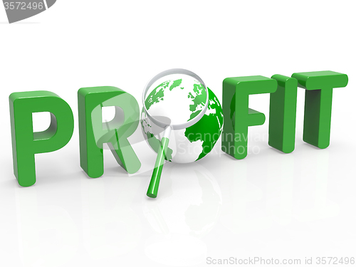 Image of Magnifier Profit Means Profits Search And Profitable