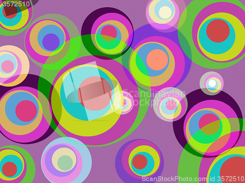 Image of Circles Color Represents Round Abstract And Multicoloured