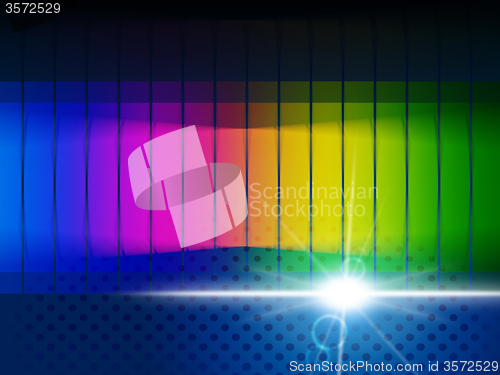 Image of Color Glow Shows Visible Spectrum And Chromatic