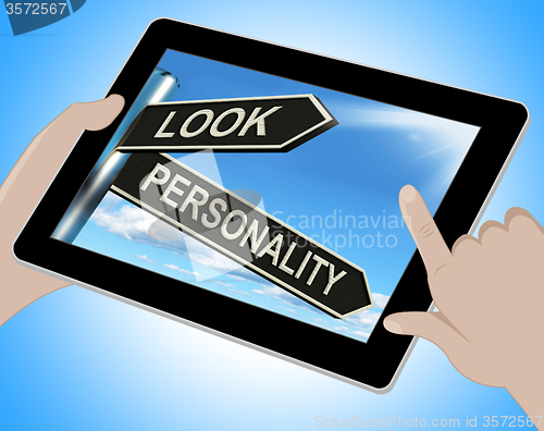 Image of Look Personality Tablet Shows Appearance And Character