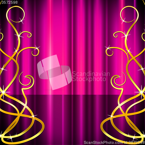 Image of Stage Pattern Indicates Live Event And Abstract