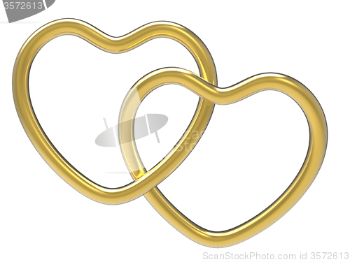 Image of Wedding Rings Indicates Valentine Day And Eternity