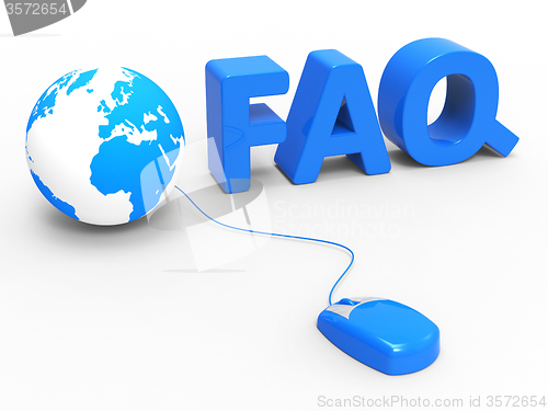 Image of Faq Global Represents World Wide Web And Www