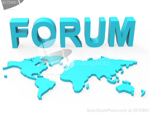 Image of Www Forum Means Social Media And Worldwide