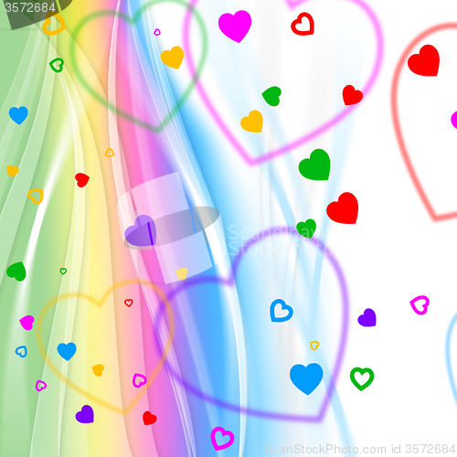 Image of Pastel Color Indicates Valentine Day And Background