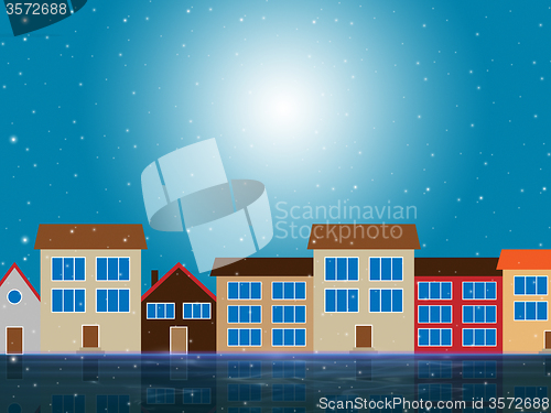 Image of Sun Houses Shows Sunny Metropolis And Metropolitan