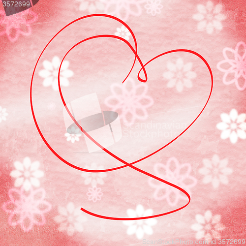 Image of Heart Copyspace Indicates Valentine\'s Day And Abstract