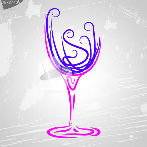 Image of Wine Glass Indicates Beverage Alcoholic And Celebrations