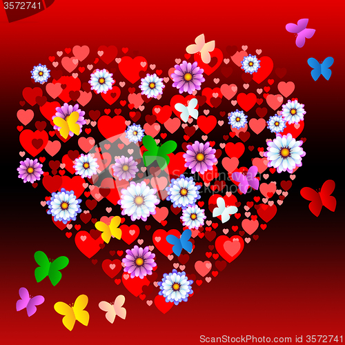 Image of Nature Floral Shows Valentines Day And Bloom