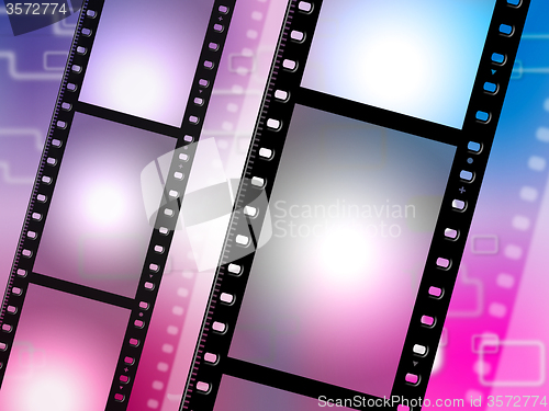 Image of Filmstrip Copyspace Represents Photo Negative And Photographic