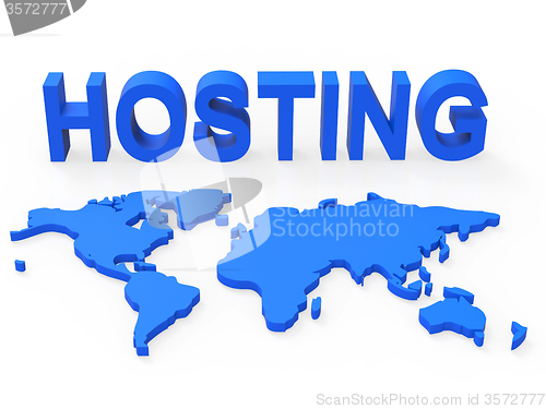 Image of Hosting World Shows Earth Webhosting And Worldwide