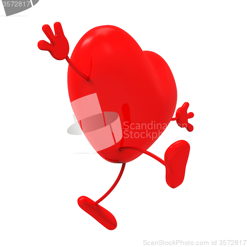 Image of Person Heart Indicates Health Check And Care