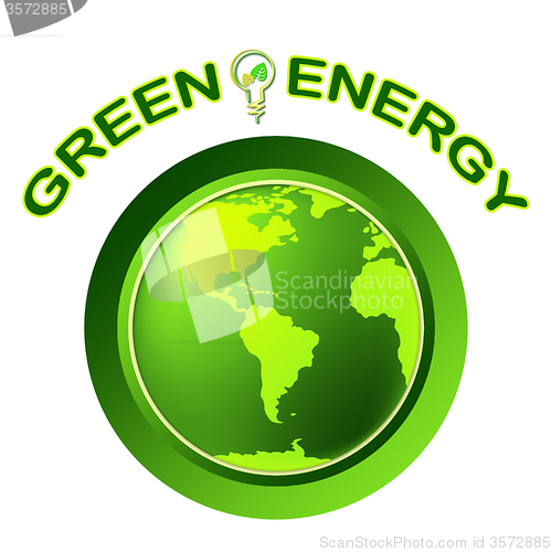 Image of Green Energy Shows Solar Power And Eco