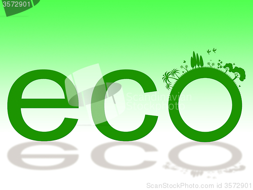 Image of Nature Word Represents Eco Friendly And Earth