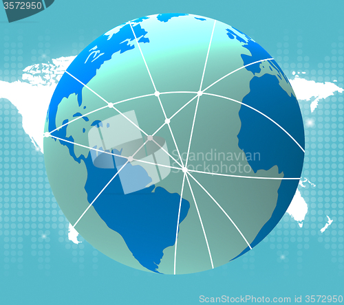 Image of World Globe Indicates Travel Guide And Worldwide