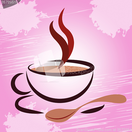 Image of Hot Beverage Indicates Coffee Break And Cafeteria