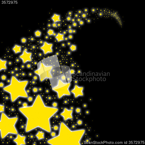 Image of Yellow Space Represents Cosmos Celestial And Backdrop