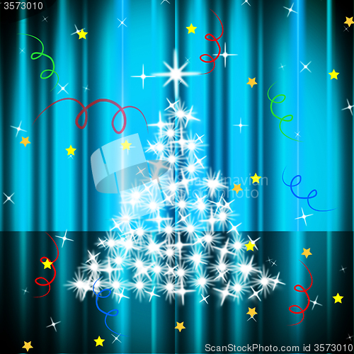 Image of Xmas Tree Represents Live Event And Celebration