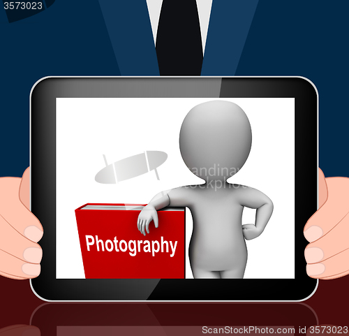 Image of Photography Book And Character Displays Take Pictures Or Photogr