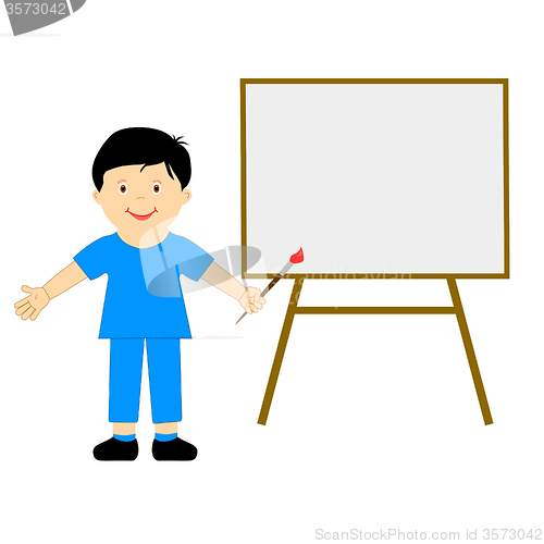Image of Copyspace Boy Represents Correspont Son And Send